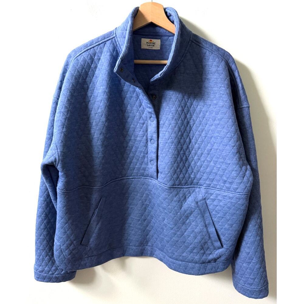 Marine Layer Corbet Funnel Neck Pullover women's size XL
